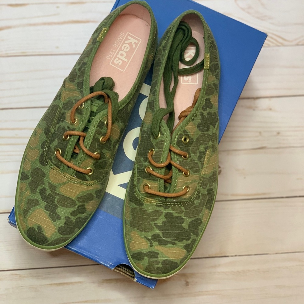 Keds Women's Camouflage Green Sneakers
